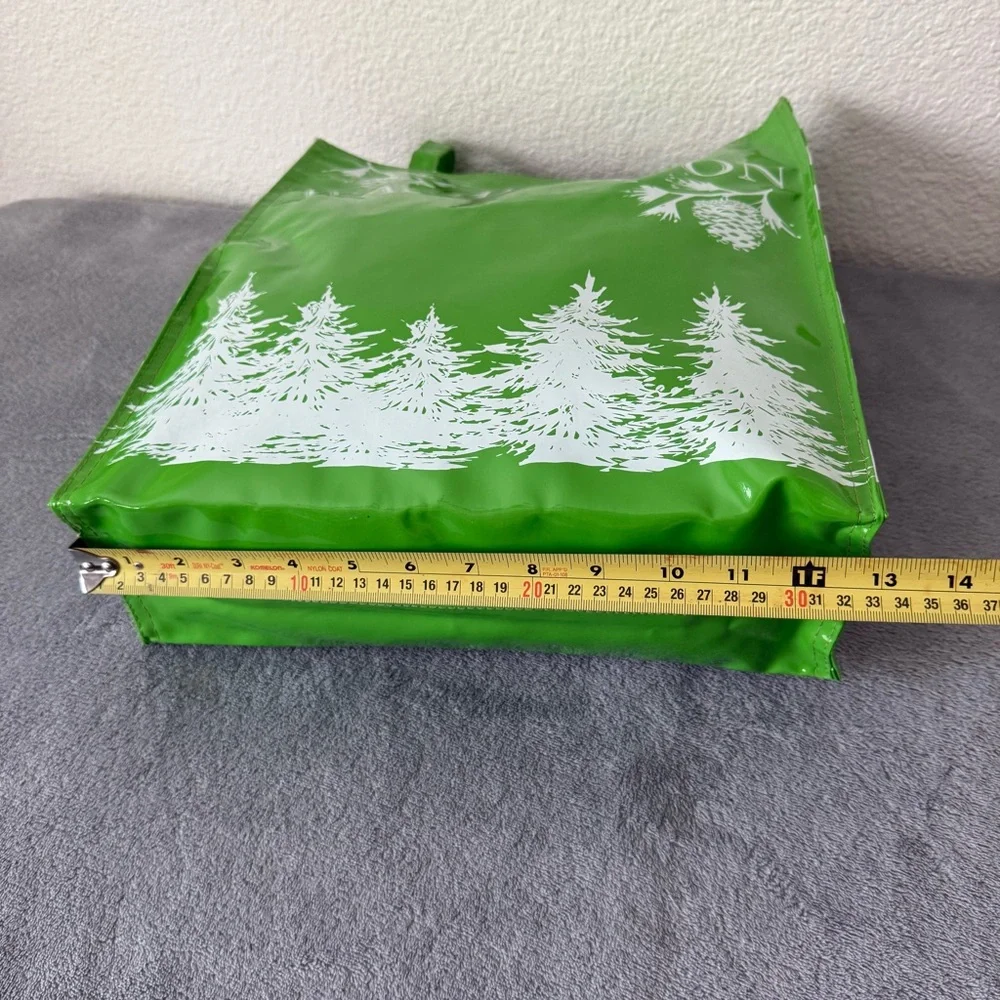 NEW WASHINGTON dual handled vinyl Green tote bag Shoulder Bag